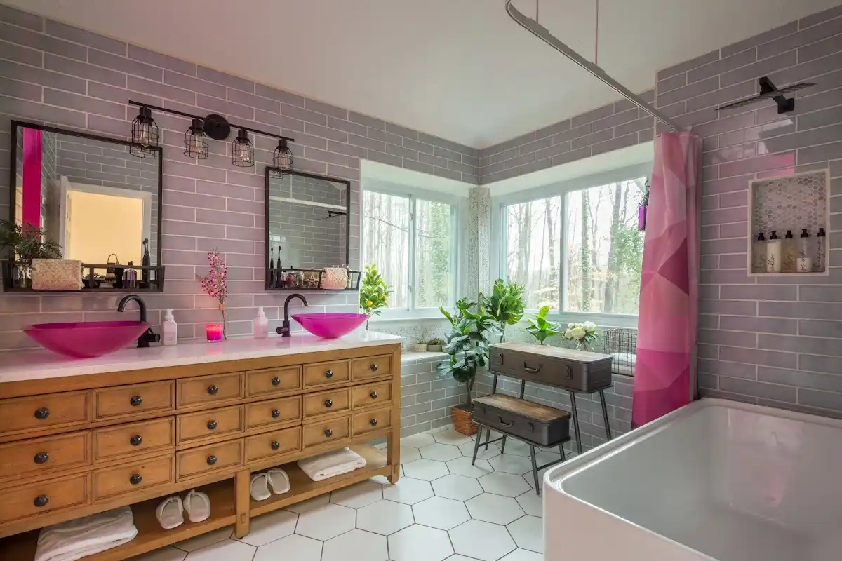 Bathroom renovation after water damage restoration in Giddings